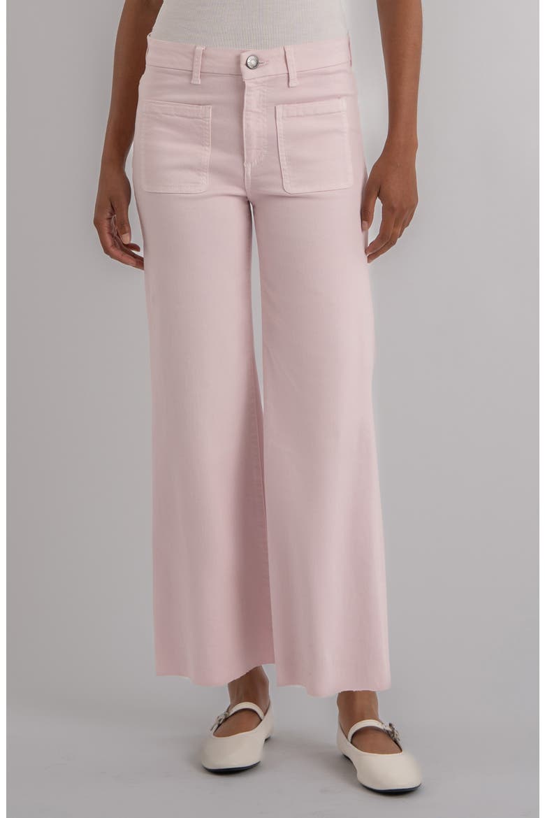 Meg High Rise Patch Pocket Wide Leg Jeans, Main, color, PRINCESS