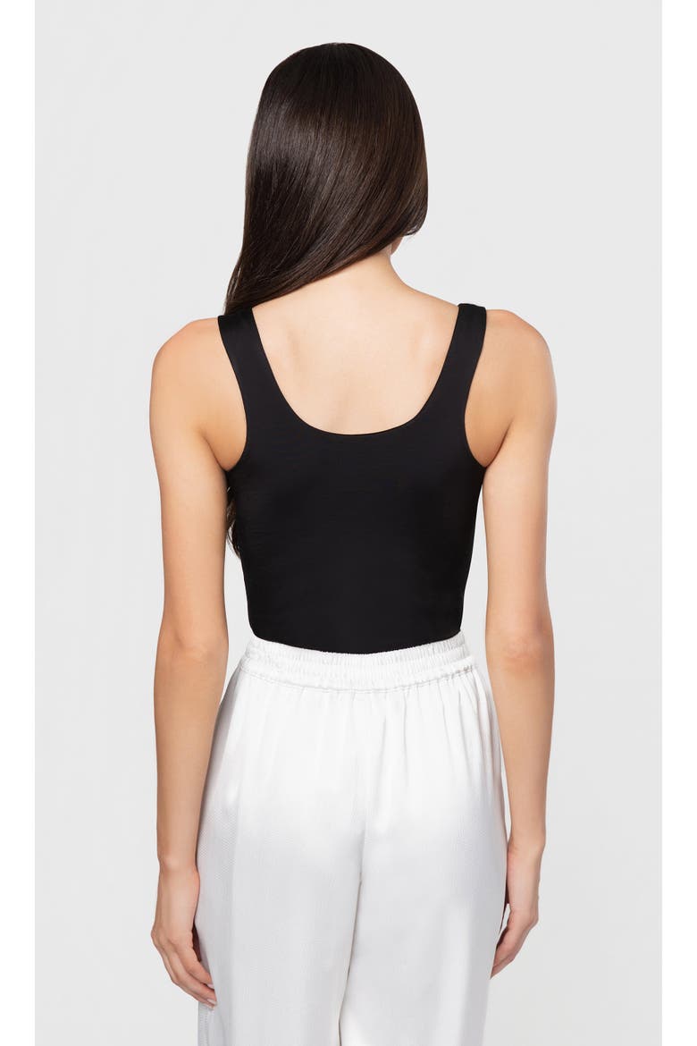 Marius Sheen Jersey Bodysuit, Alternate, color, Black
