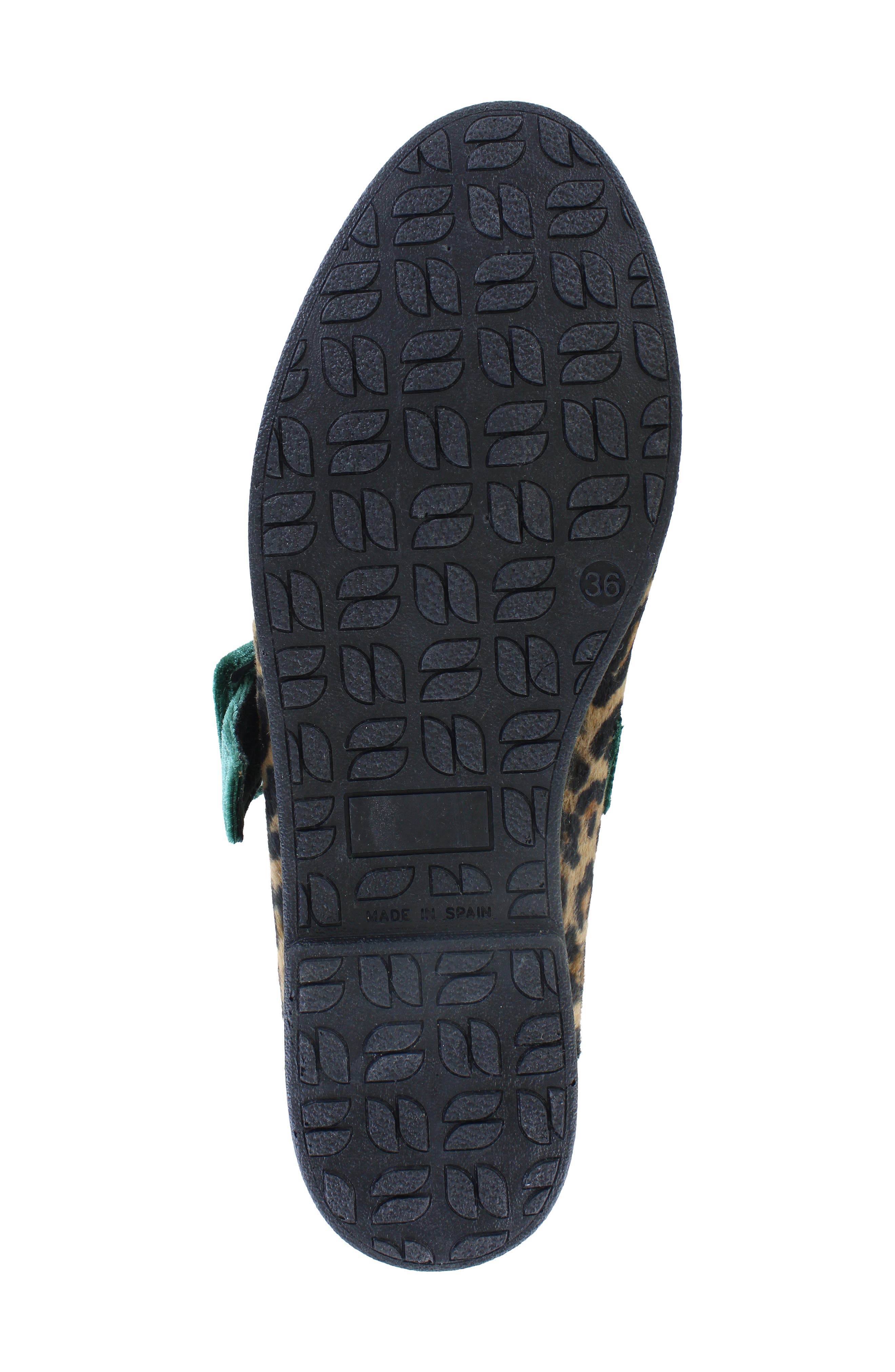 Animal Print Mary Jane Flat, Alternate, color, LEOPARD FABRIC