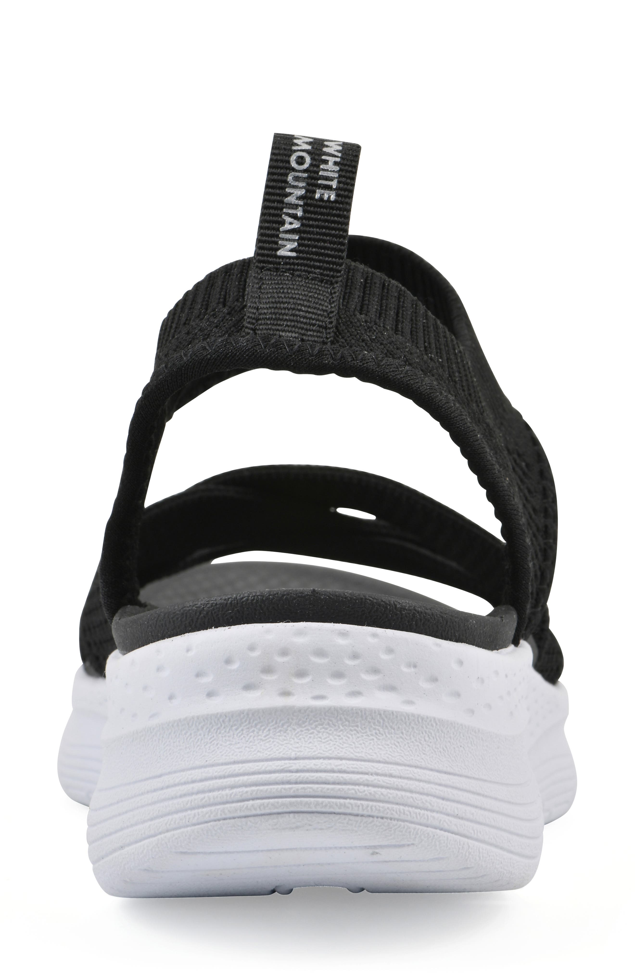 CLIFFS BY WHITE MOUNTAIN Charry Knit Sandal, Alternate, color, Black Fabric