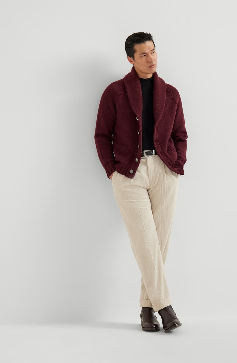 Brunello Cucinelli Funnel neck sweater, Alternate, color, Black