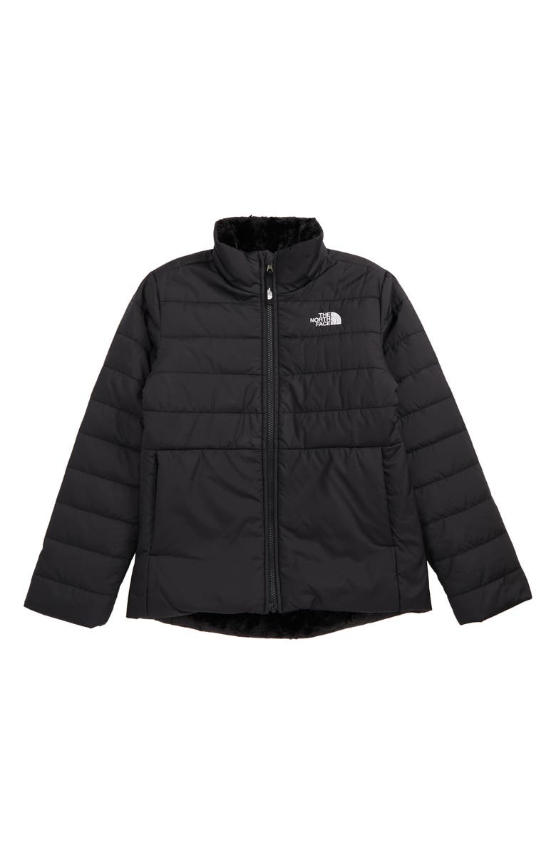 The North Face Kids' Mossbud Swirl Reversible Water Repellent Jacket, Main, color,