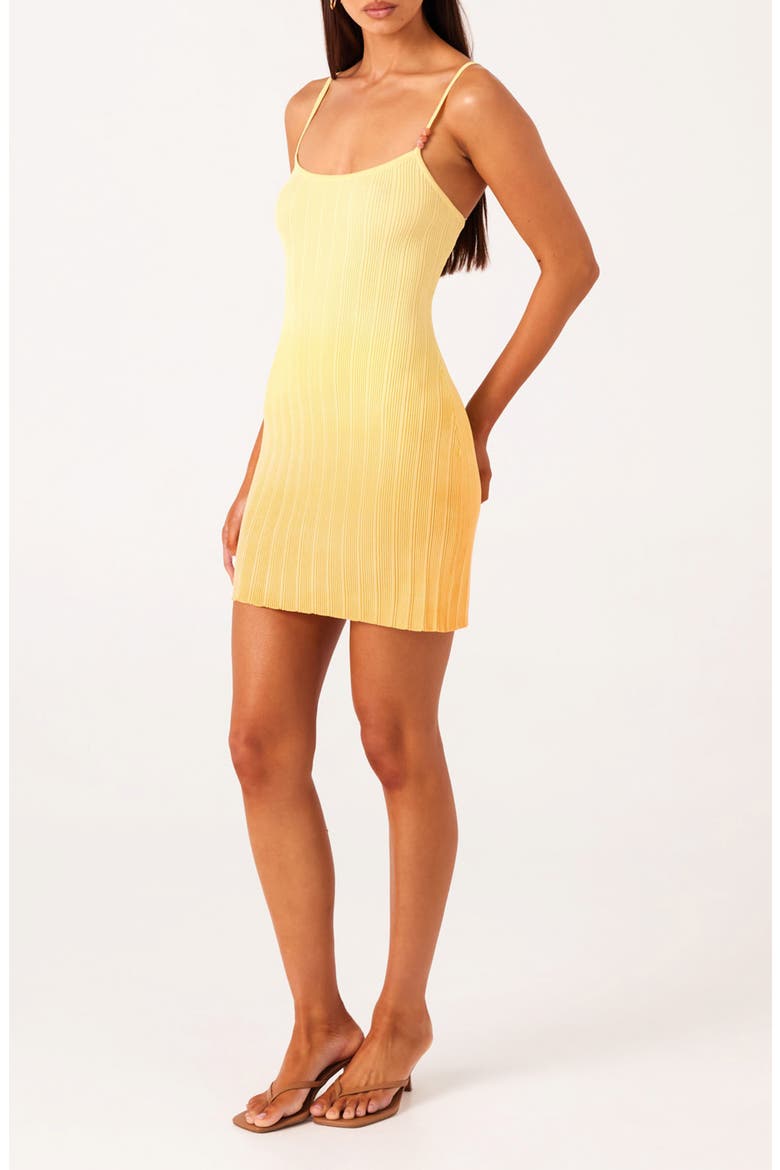 Odessa Ombré Variegated Rib Minidress, Alternate, color, MANGO OMBRE