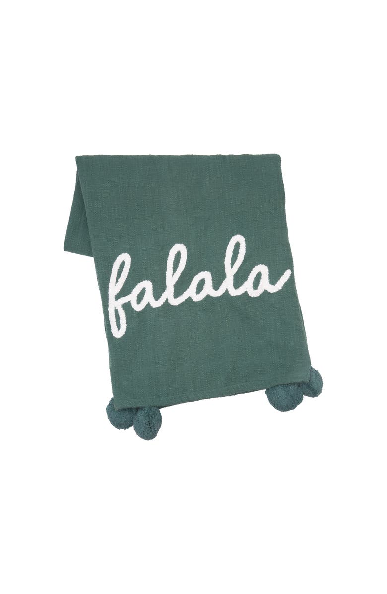 carol & frank A Christmas Holiday Tufted Solid Throw Blankets, Main, color, Green