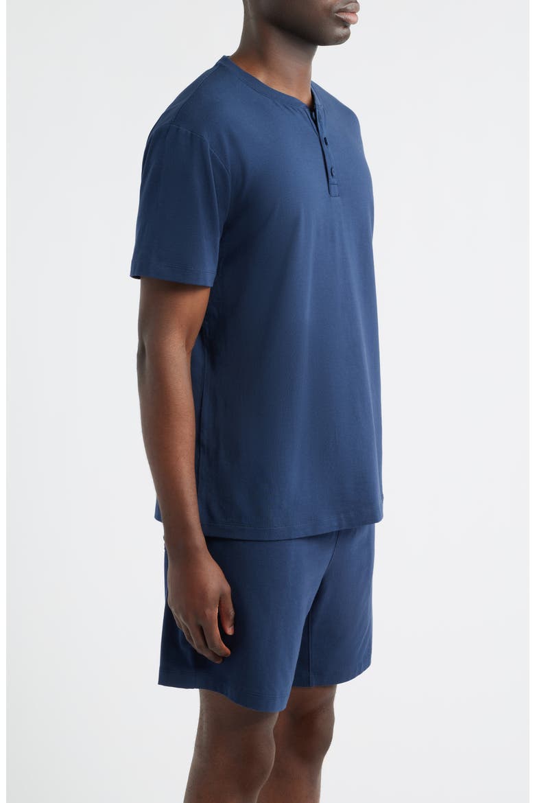 Slumberknit Henley Pajama T-Shirt, Alternate, color, DEEP BLUE
