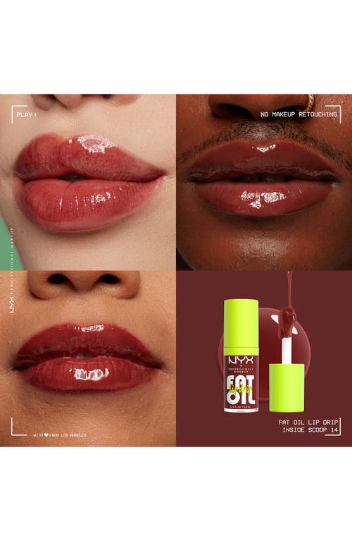 Nyx Professional Makeup Fat Oil Lip Drip In Inside Scoop