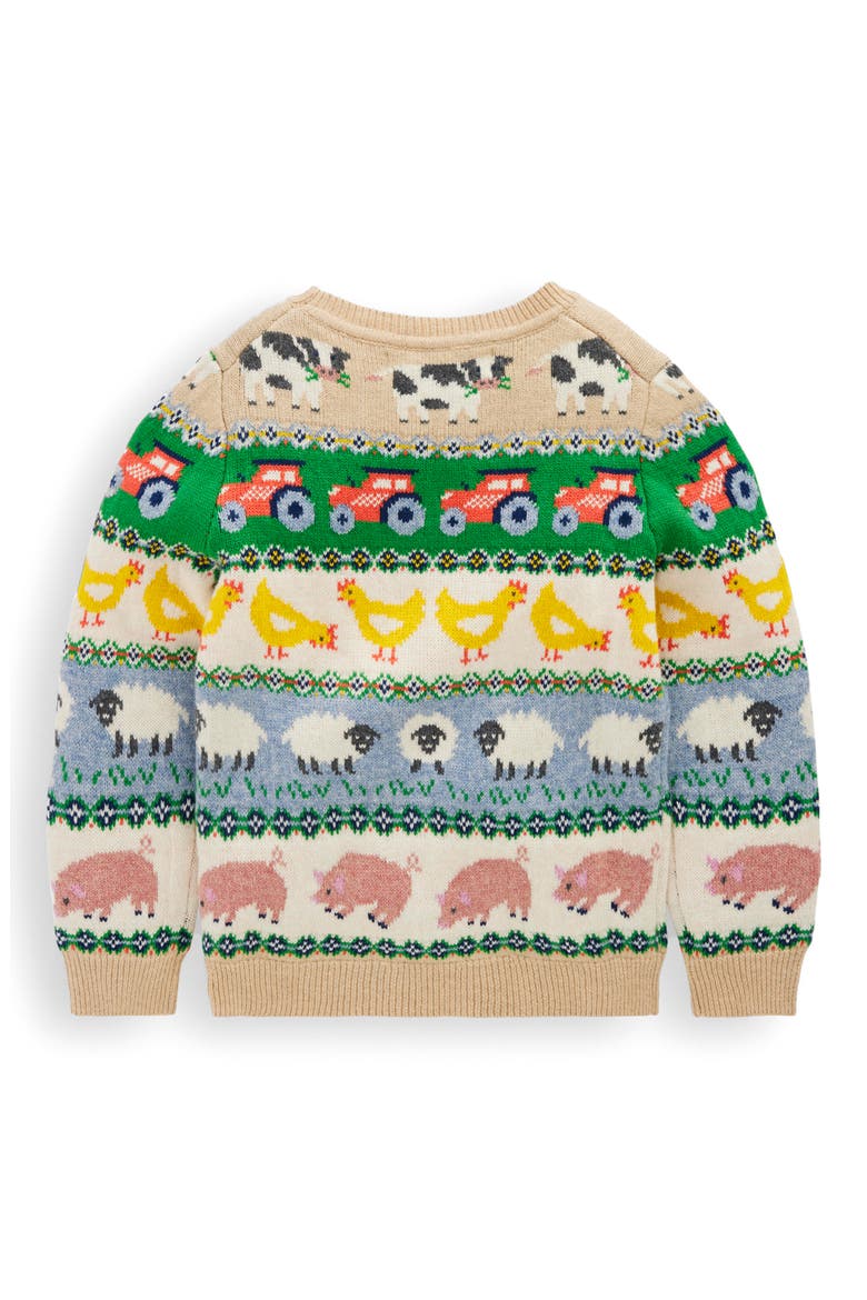 Kids' Farm Fair Isle Sweater, Alternate, color, FARM