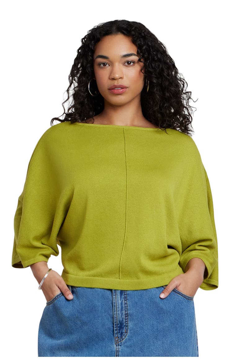Oversized Cape Sweater, Main, color, PEAR LIQUEUR