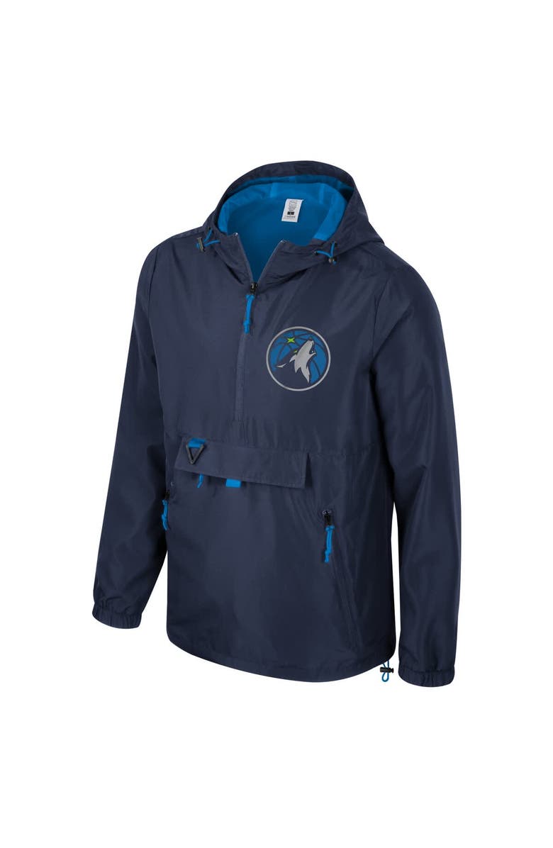 Stadium Essentials Unisex Stadium Essentials Navy Minnesota Timberwolves Compete Quarter-Zip Hoodie Jacket, Alternate, color, Navy