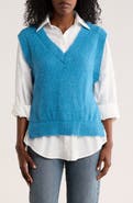 JACQUIE THE LABEL Eloise Mixed Media Vest Shirt