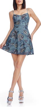 Dress the Population Ayla Sequin Embellished Fit & Flare Minidress
