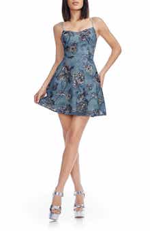 Dress the Population Ayla Sequin Embellished Fit & Flare Minidress