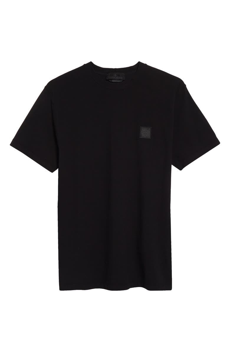 Stone Island Logo Patch Cotton T-Shirt, Alternate, color,