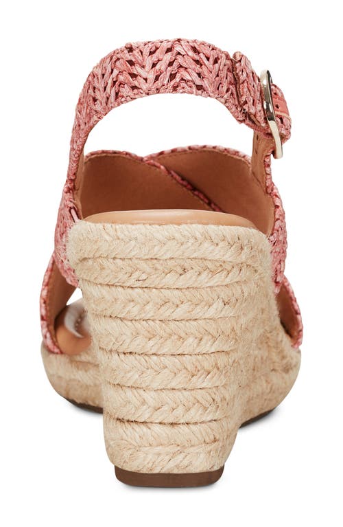 Shop Easy Spirit Ariane Espadrille Slingback Platform Wedge Sandal In Pink