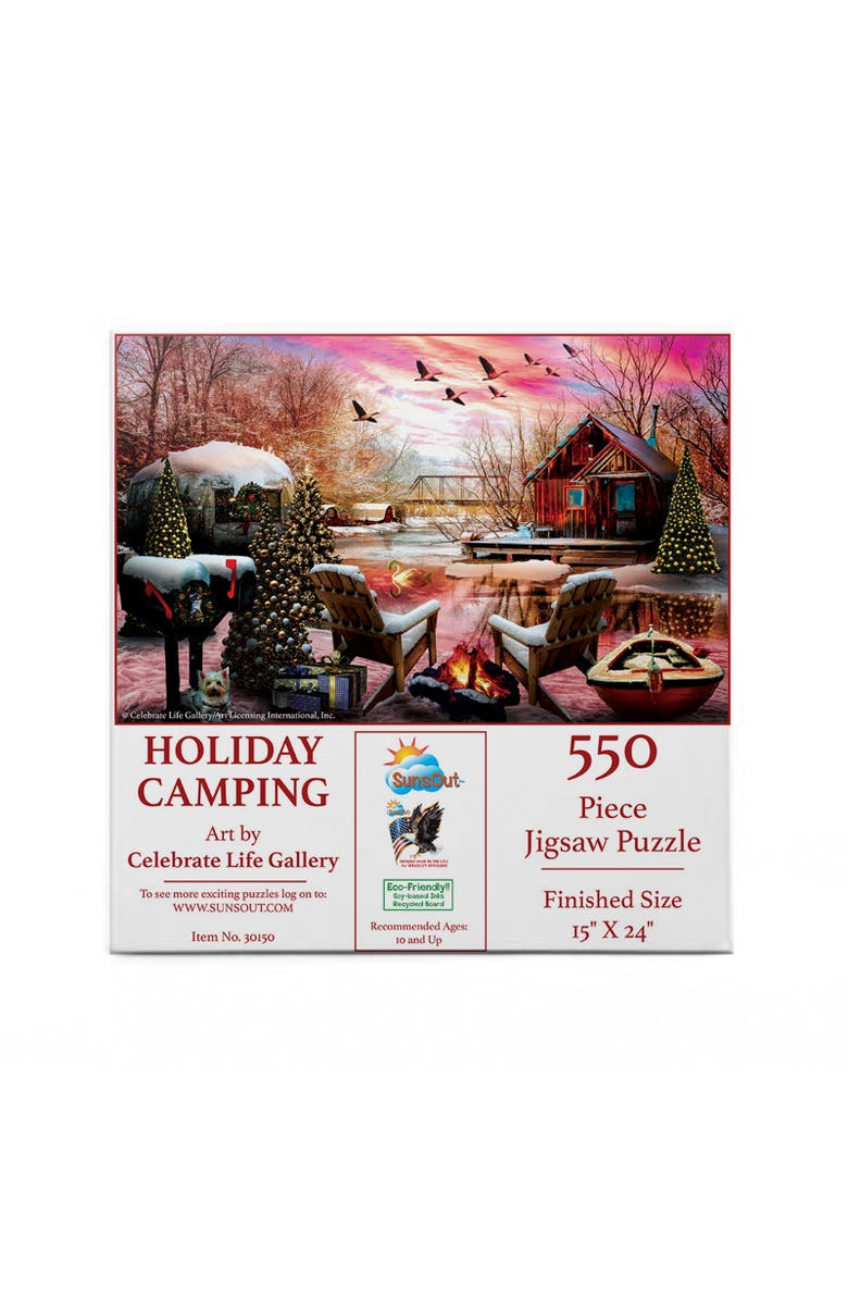 Sunsout Holiday Camping 550 piece Jigsaw Puzzle for Adults, Alternate, color, Multicolor