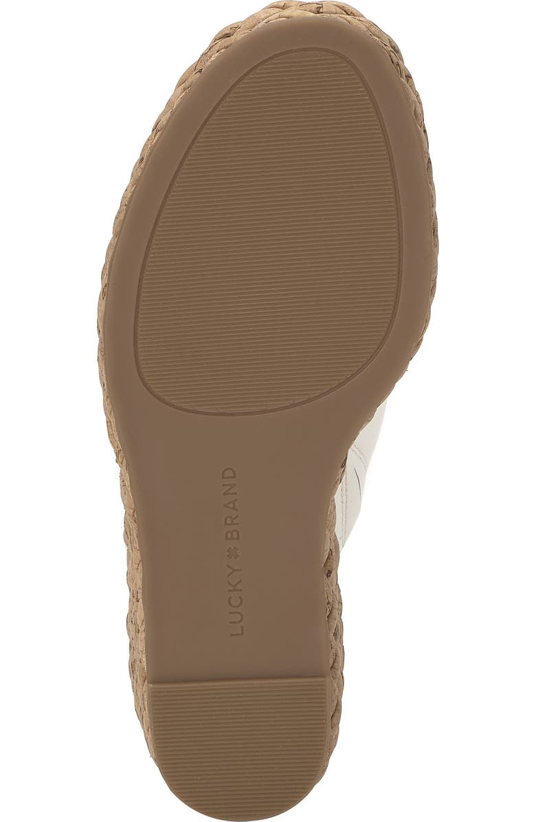 Lucky Brand Cabriah Wedge Slide Sandal, Alternate, color, White