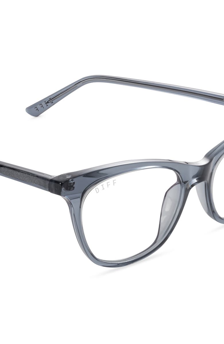 DIFF Jade 54mm Cat Eye Optical Glasses, Alternate, color, Night Sky/ Clear