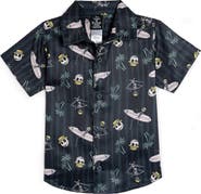 Disney Nightmare Before Christmas Jack Skellington Short Sleeve Button-Down Shirt