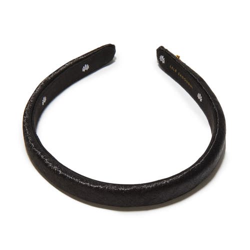 Lele Sadoughi Jet Silk Gigi Headband In Black