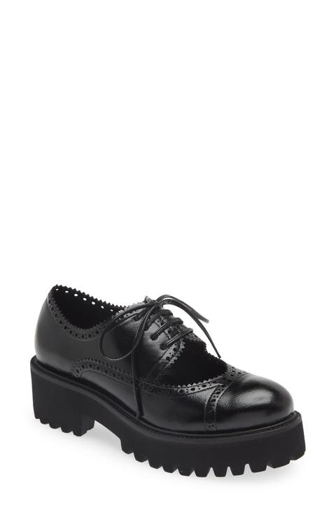 Realistic Cutout Platform Oxford (Women)