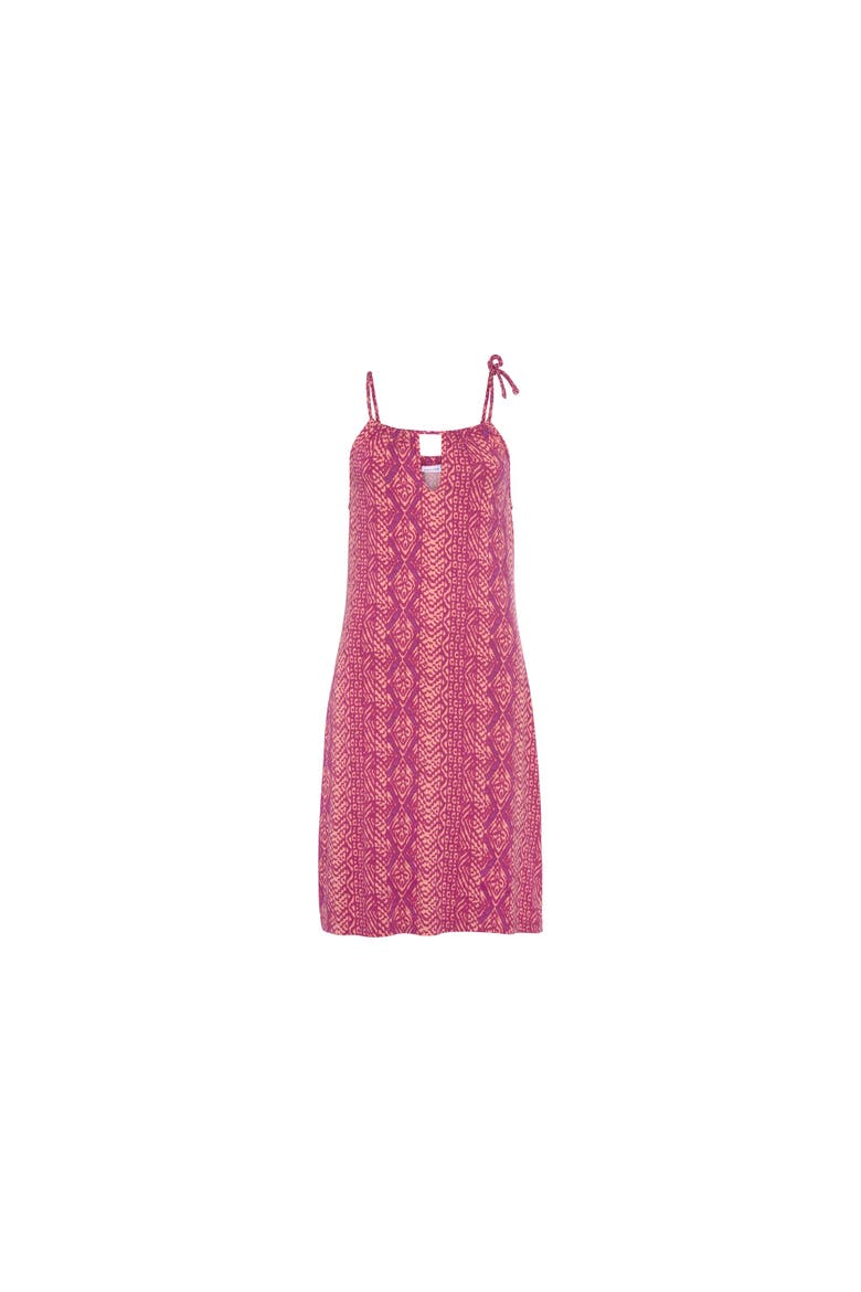 Women's Strap Detail Keyhole Dress, Alternate, color, Pink Multi