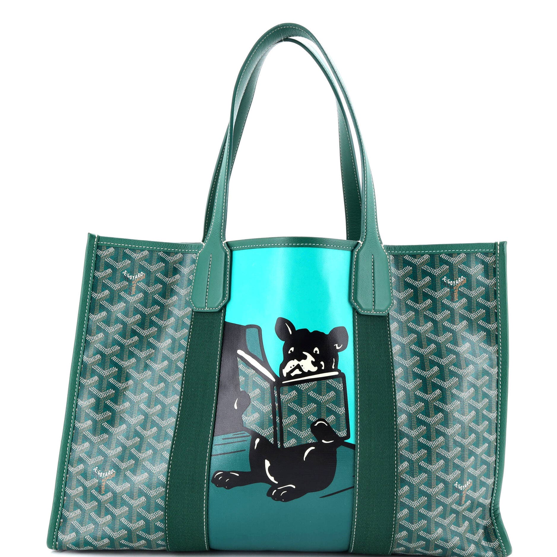 Pre-Owned Goyard Villette Tote Printed Coated Canvas MM, Main, color, 
