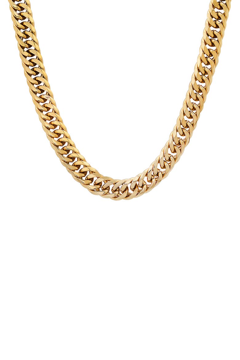 Men's Curb Chain Necklace, Main, color, GOLD