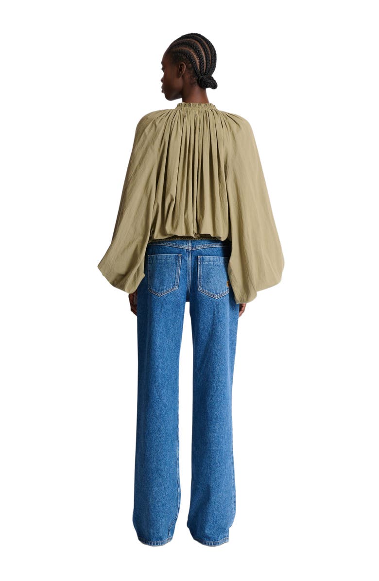 Balmain Cotton blouse, Alternate, color, Green