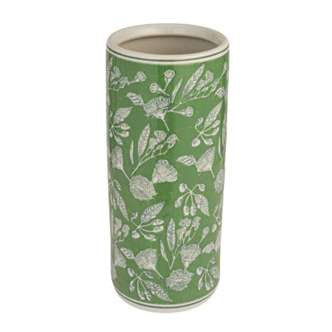 Green Ceramic Umbrella Stand