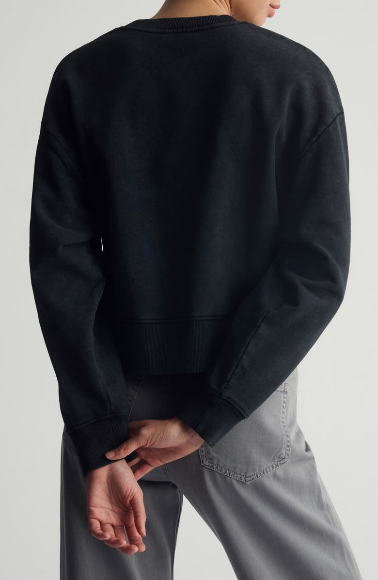 Brooklyn Industries Appliqué Logo Graphic Sweatshirt, Alternate, color, Black