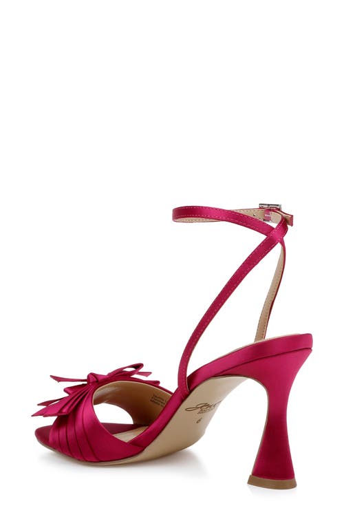 Jewel Badgley Mischka Flory Ankle Strap Sandal In Red