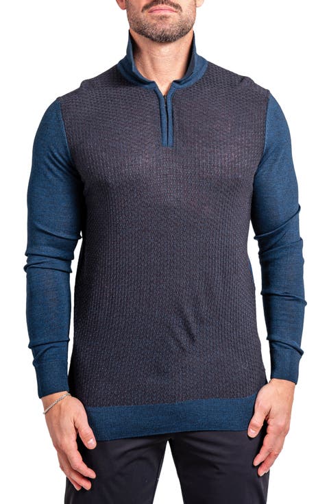 Knitted Passion Merino Wool Quarter Zip Sweater
