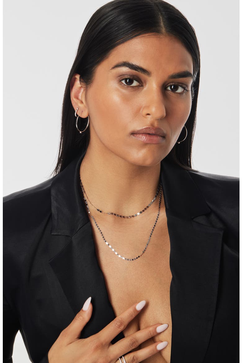 Petite Nude 14K Gold Chain Choker, Main, color, WHITE