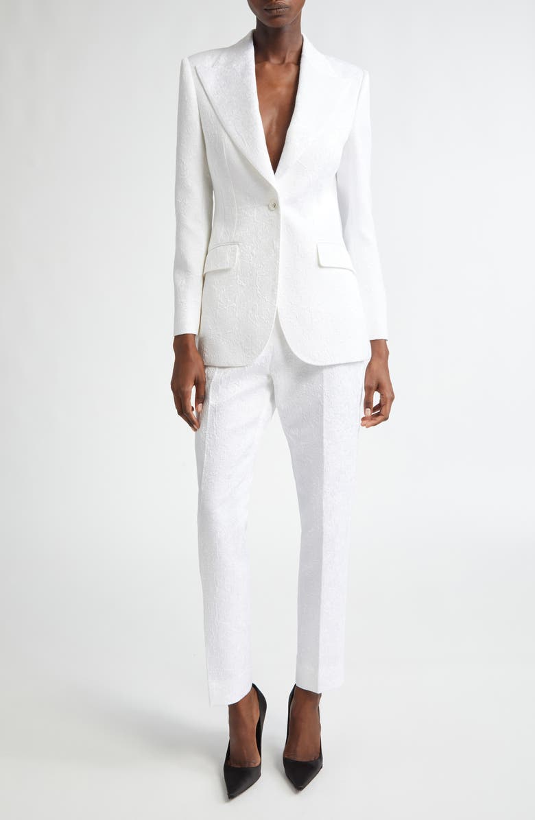 Dolce&Gabbana Turlington Floral Brocade Blazer, Alternate, color, 