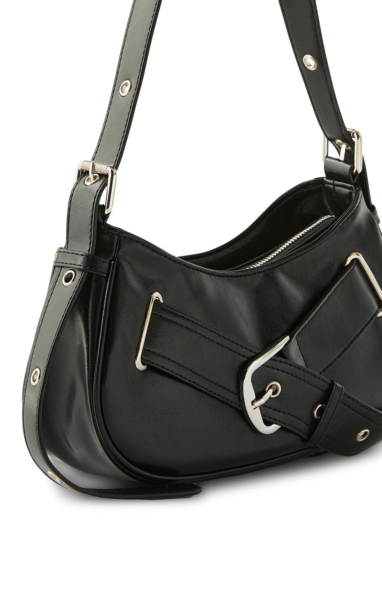 Cotton On Karli Underarm Bag, Alternate, color, East West Buckle Black
