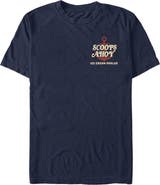 Stranger Things Men's Stranger Things Scoops Ahoy Ice Cream Parlor Graphic T-Shirt