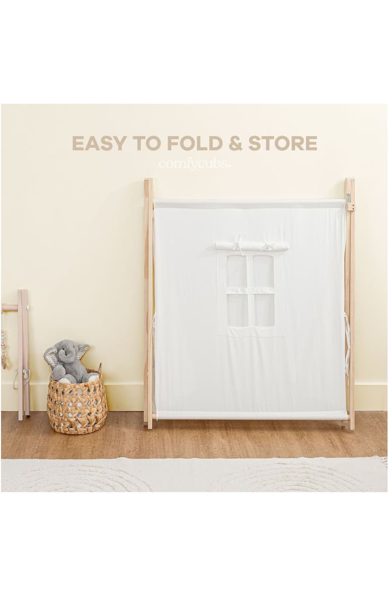 Comfy Cubs Kids Indoor Play Tent, Alternate, color, Natural Wood