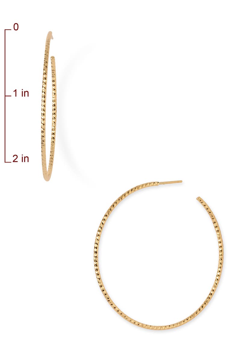 Argento Vivo Sterling Silver Argento Vivo Hoop Earrings, Alternate, color, 