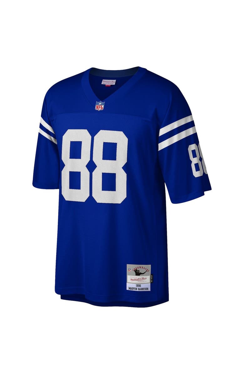 Mitchell & Ness Men's Mitchell & Ness Marvin Harrison Royal Indianapolis Colts 1996 Legacy Replica Jersey, Alternate, color,