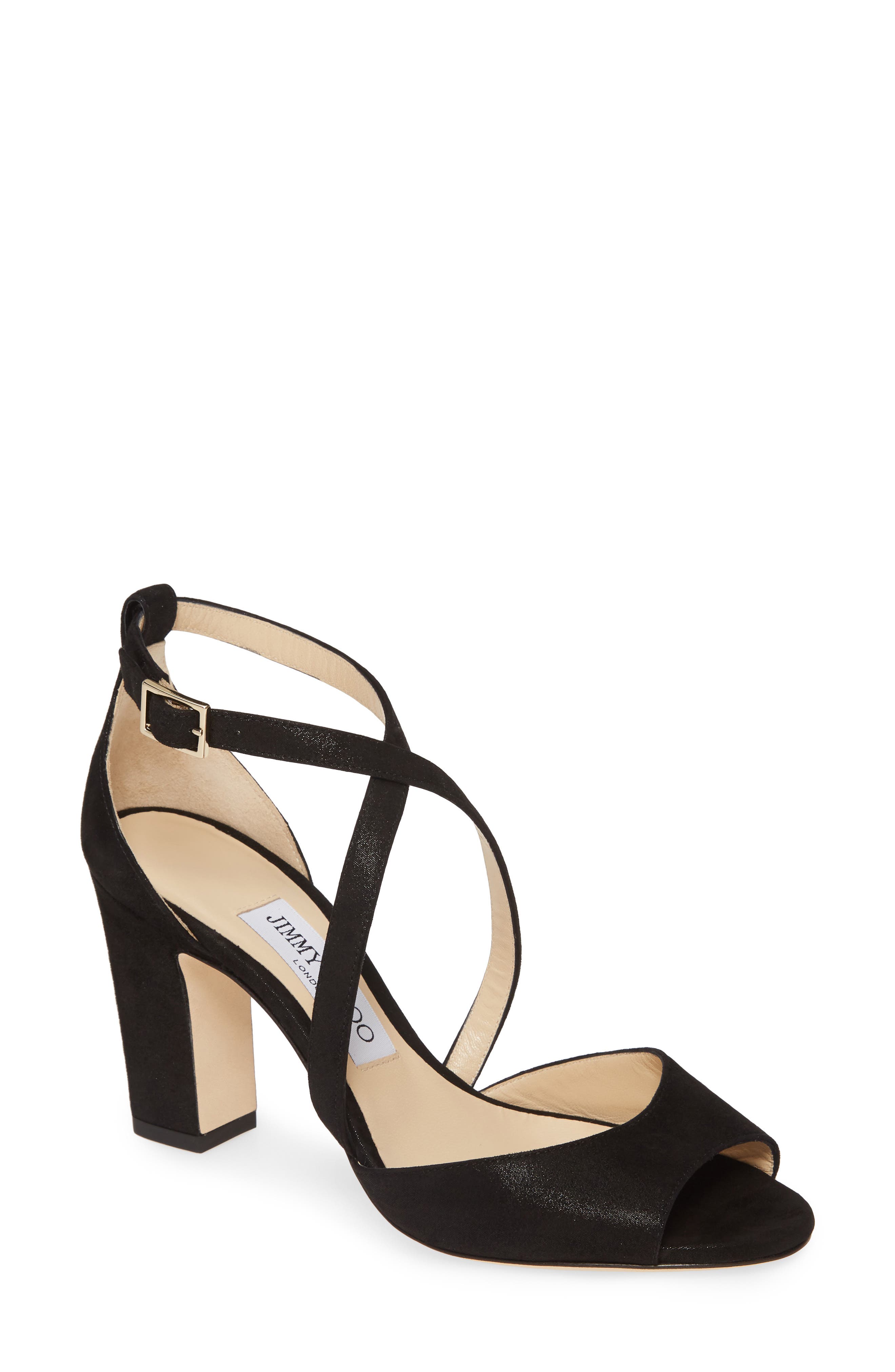 Jimmy Choo Carrie Shimmer Sandal, Main, color, 