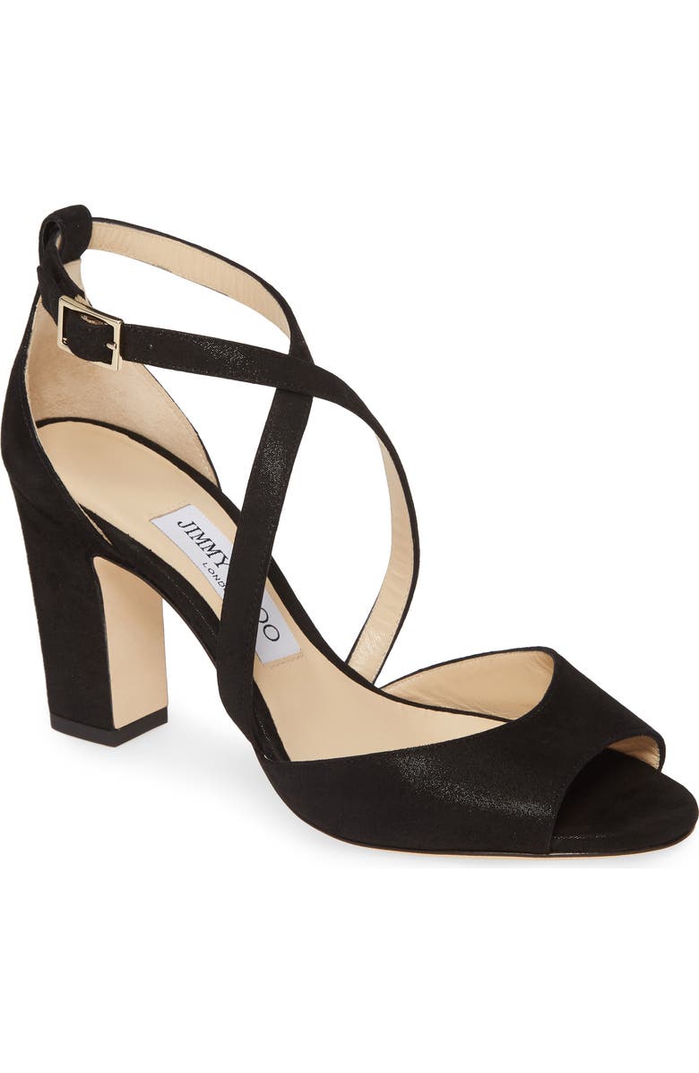 Jimmy Choo Carrie Shimmer Sandal, Main, color,