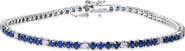 VALANI ATELIER Classique Sapphire & Diamond Tennis Bracelet