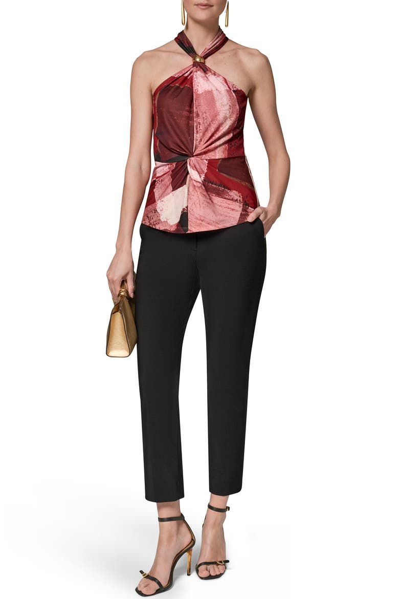 Geo Print Sleeveless Top, Alternate, color, DESERT CLAY