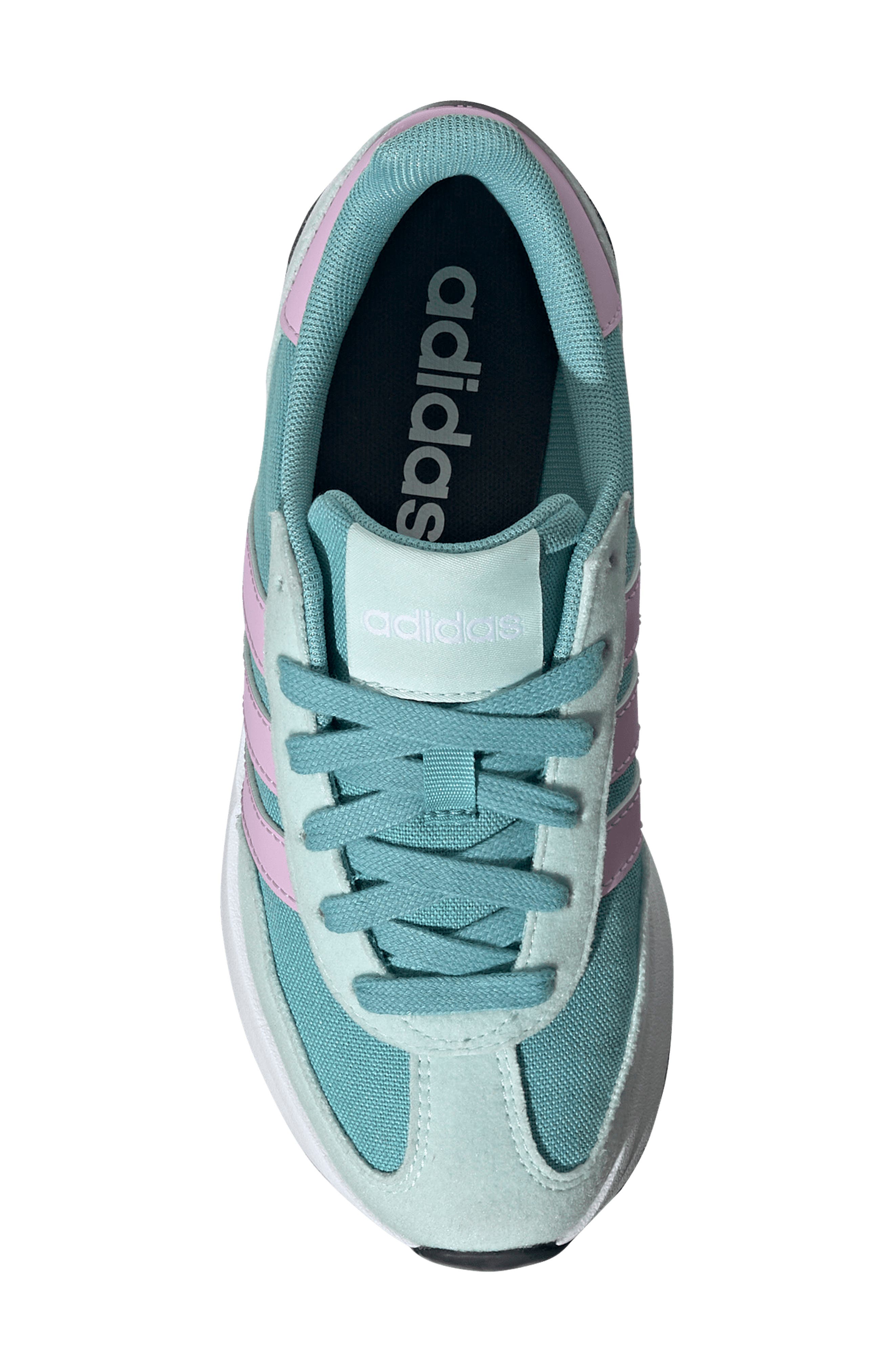 adidas Kids' Run '70s Sneaker, Alternate, color, Mint/ Lilac/ Halo Mint
