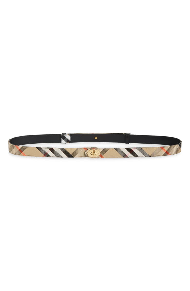 Burberry Cotswolds Check Belt, Main, color, Sand