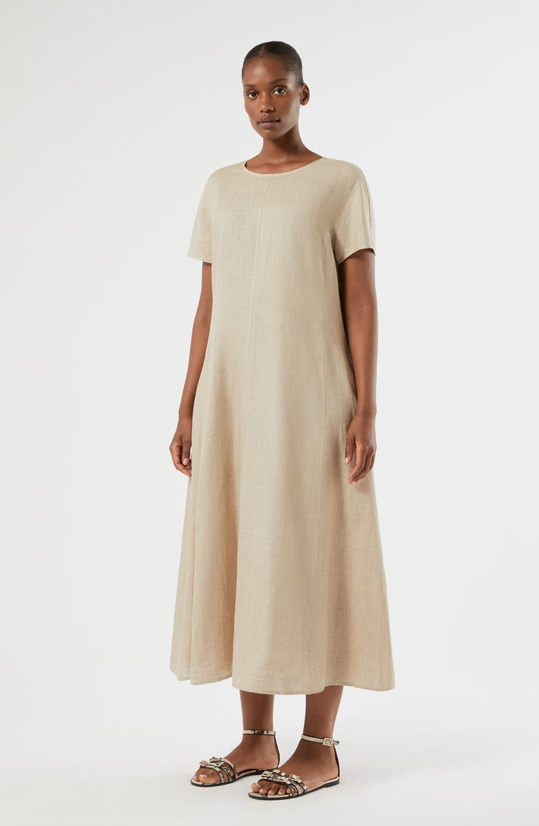 Marina Rinaldi Azzurro Linen Dress, Main, color,