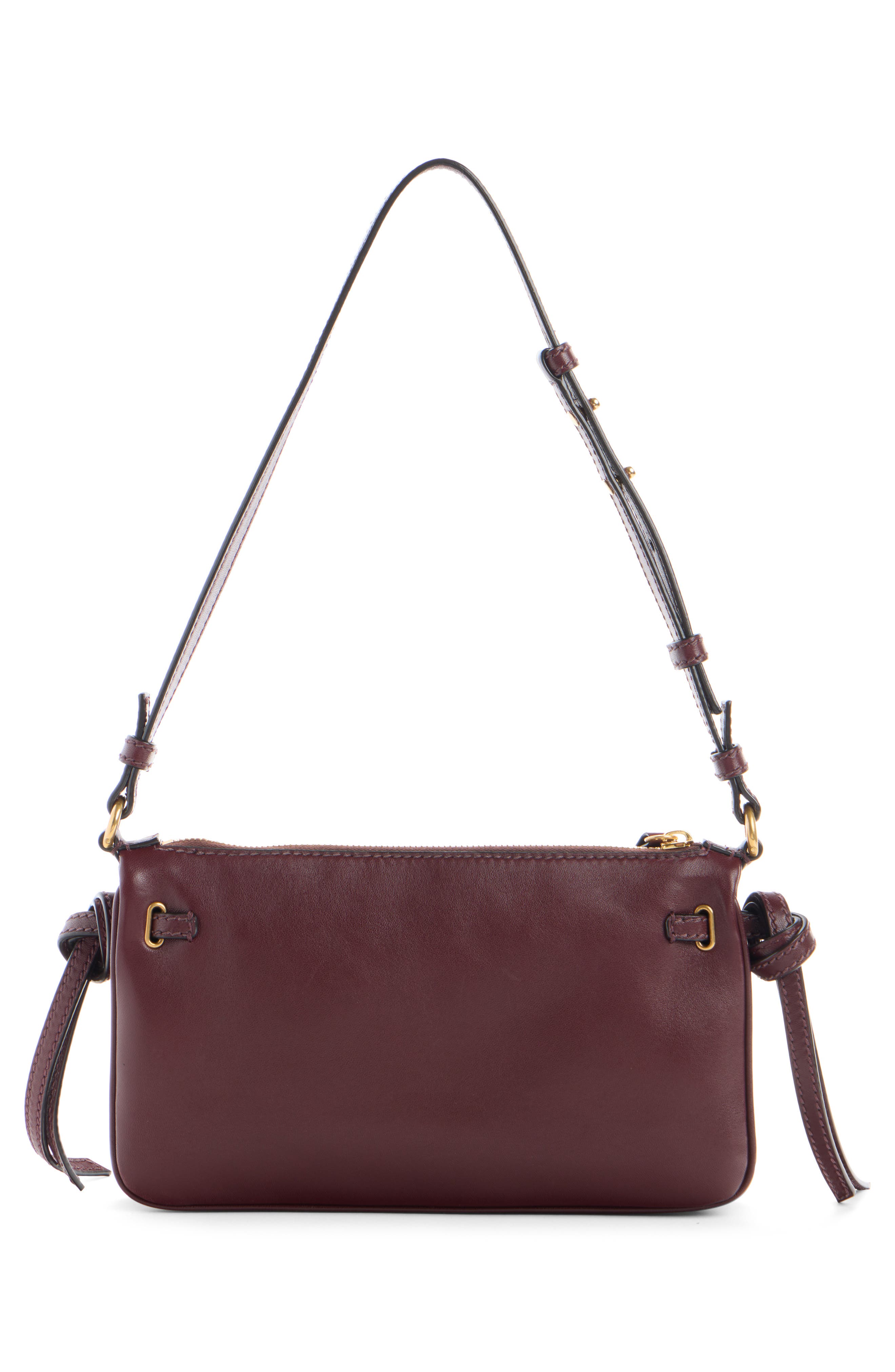 Paddington Leather Sling Shoulder Bag, Alternate, color, BURNT RED