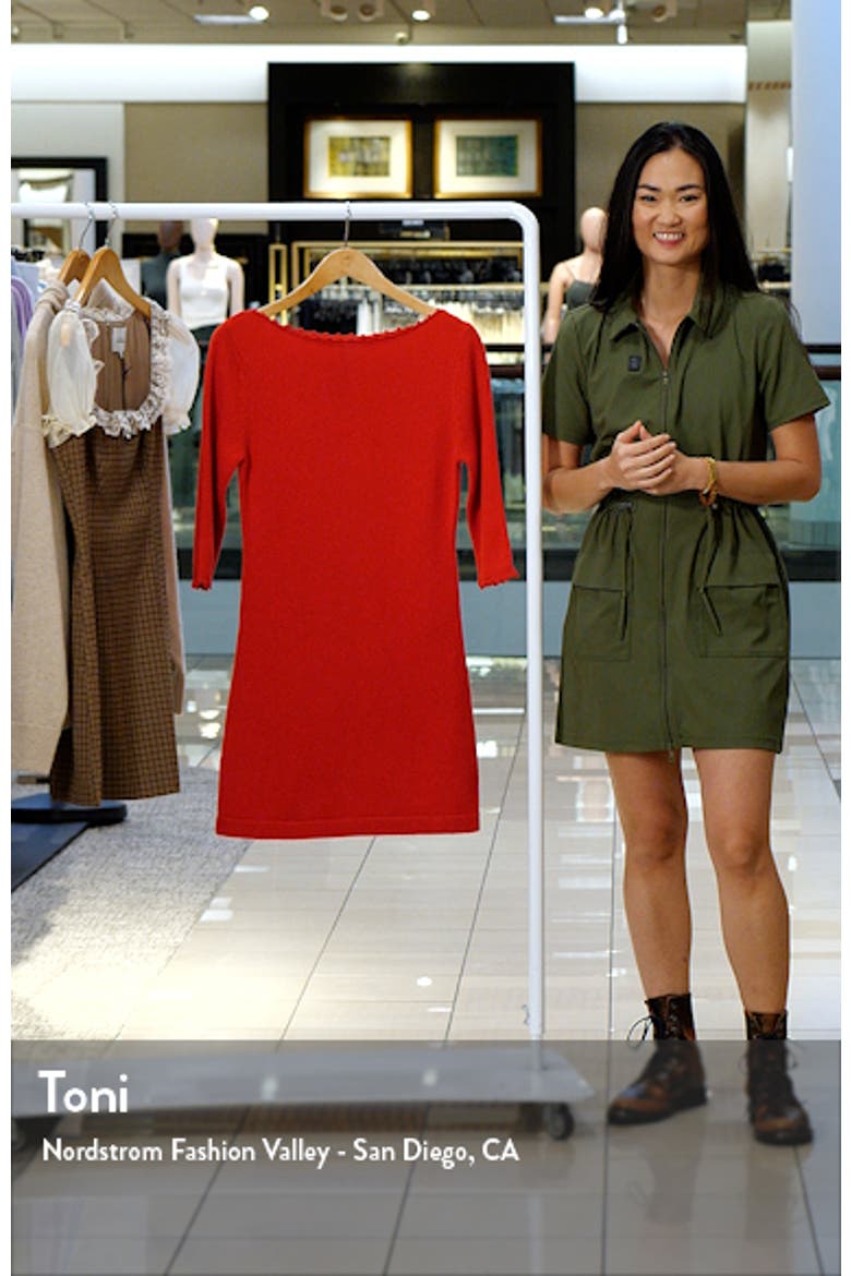 x Kacey Musgraves Baez Recycled Cashmere & Wool Sweater Minidress video