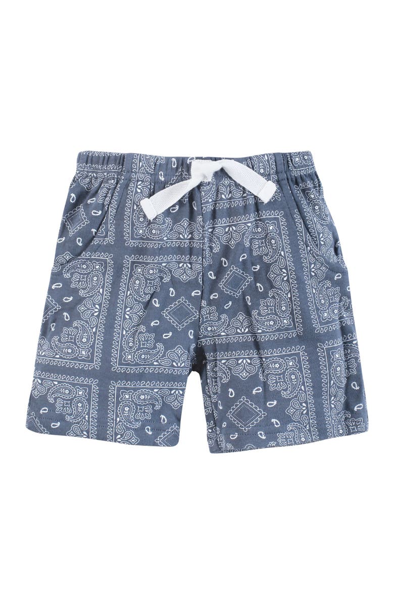 Hudson Baby Shorts-Bottoms 4-Pack, Alternate, color, Blue Bandana