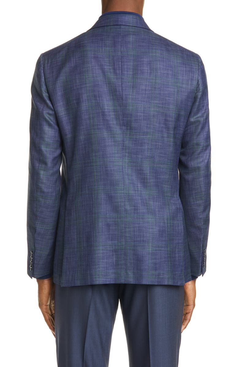 ZEGNA Ermenegildo Zegna Milano Easy Classic Fit Mélange Wool & Silk Sport Coat, Alternate, color,